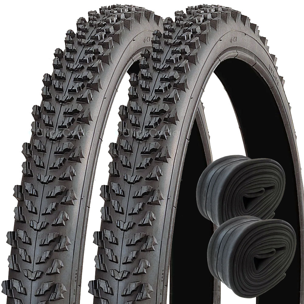 2x MTB Bike Tyres – 26 X 1.95 (54-559) – Byte / Chaoyang / CST / Duro – Black