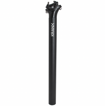 Load image into Gallery viewer, Kranx Alloy Micro Adjust Seatpost 400mm, 0mm Offset in Black