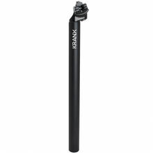 Load image into Gallery viewer, Kranx Alloy Micro Adjust Seatpost 400mm, 12mm Offset in Black