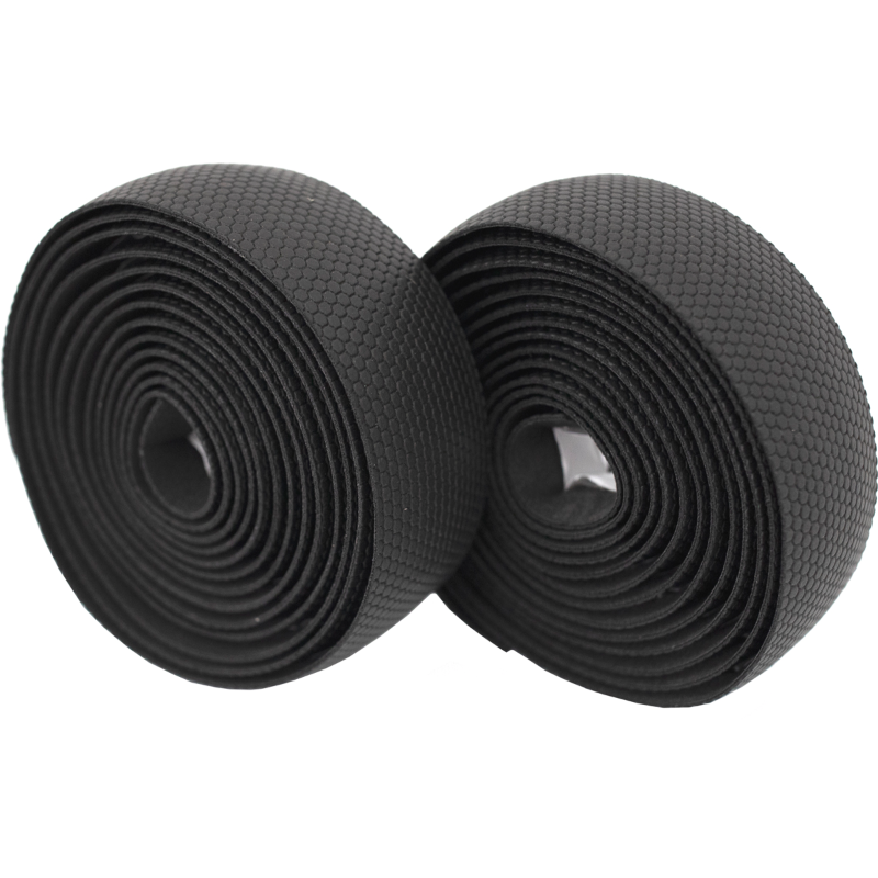 Kranx Stretta Eco-Grip PU/EVA Handlebar Tape in Black close up