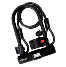 Load image into Gallery viewer, Kranx Fortress Plus 14mm x 265mm U-Lock (with Bracket & 10mm Security Cable) un-boxed