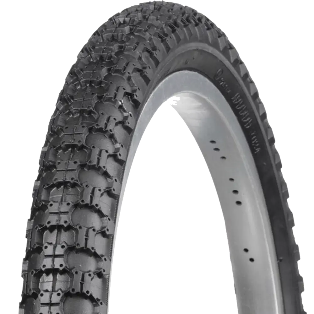 16 x 1.75 Bike Tyre ‘Meteor’ BMX Tread Pattern (All Black)