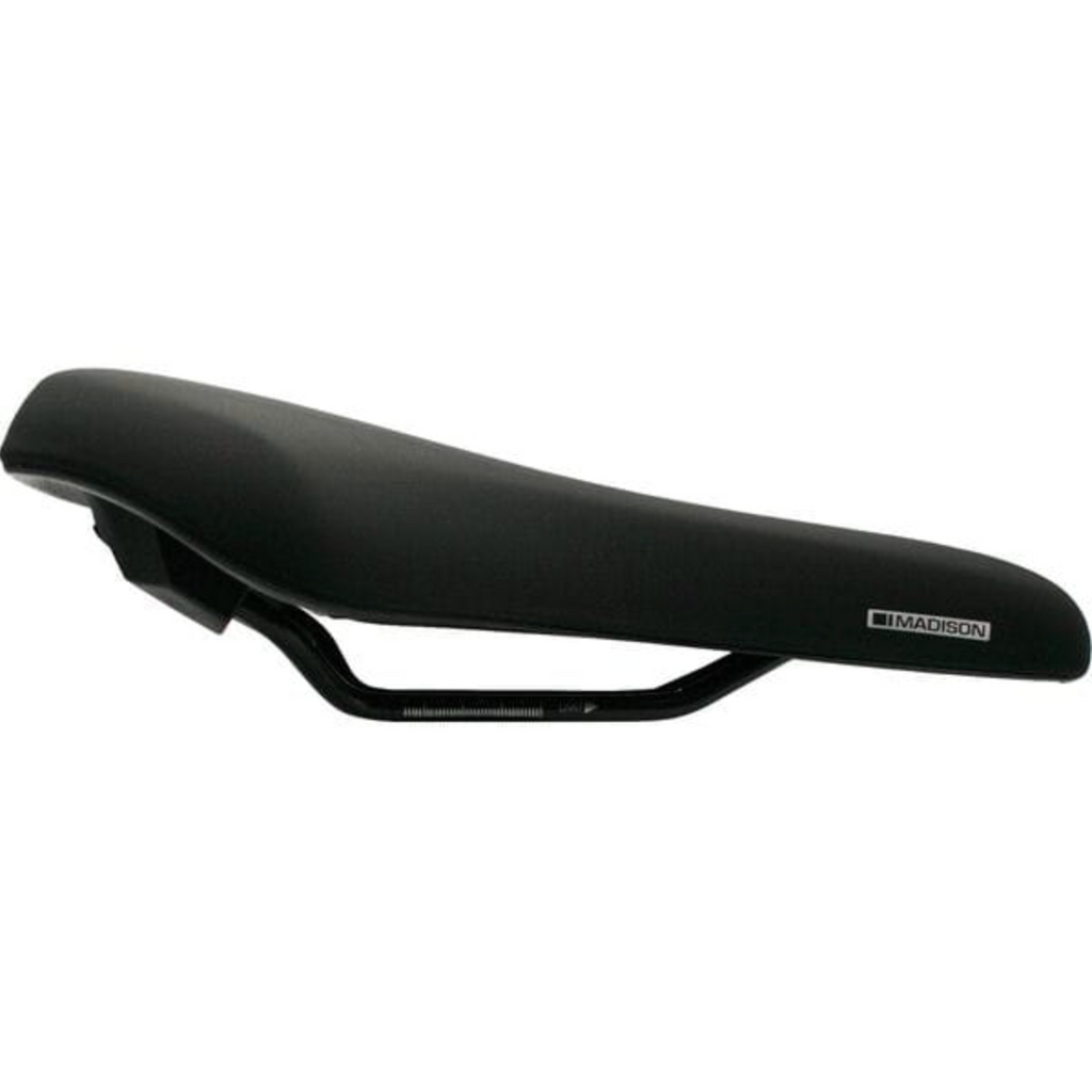 Madison Freewheel U200 Bike Seat. Unisex. GelCel Comfort. Standard Fit. Side view