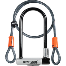 Load image into Gallery viewer, Kryptolok Standard U-Lock (with 4 foot Kryptoflex cable) Sold Secure Gold