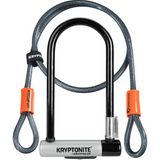Kryptolok Standard U-Lock (with 4 foot Kryptoflex cable) Sold Secure Gold