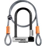Kryptolok Mini U-Lock (with 4 foot Kryptoflex cable and Flexiframe Bracket) Sold Secure Gold