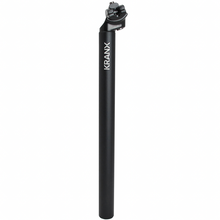 Load image into Gallery viewer, KranX Alloy Micro Adjust Seatpost 400mm, 12mm Offset in Black