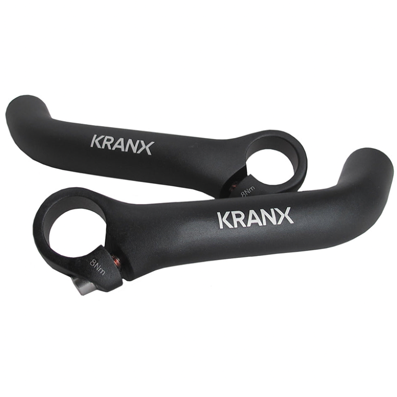 KranX Alloy Ski Type Bar Ends in Black