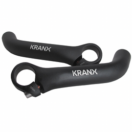 Kranx Alloy Ski Type Bar Ends in Black