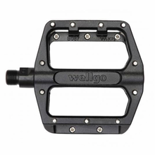 Load image into Gallery viewer, Wellgo B087 - 9/16&quot; Alloy Platform BMX/ATB Pedal - Black