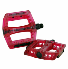 Load image into Gallery viewer, Transparent BMX Platform Pedals Wellgo DX Style (All Colours) 9/16” (*CLEARANCE Item)