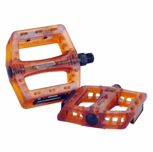 Load image into Gallery viewer, Transparent BMX Platform Pedals Wellgo DX Style (All Colours) 9/16” (*CLEARANCE Item)