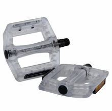 Load image into Gallery viewer, Transparent BMX Platform Pedals Wellgo DX Style (All Colours) 9/16” (*CLEARANCE Item)