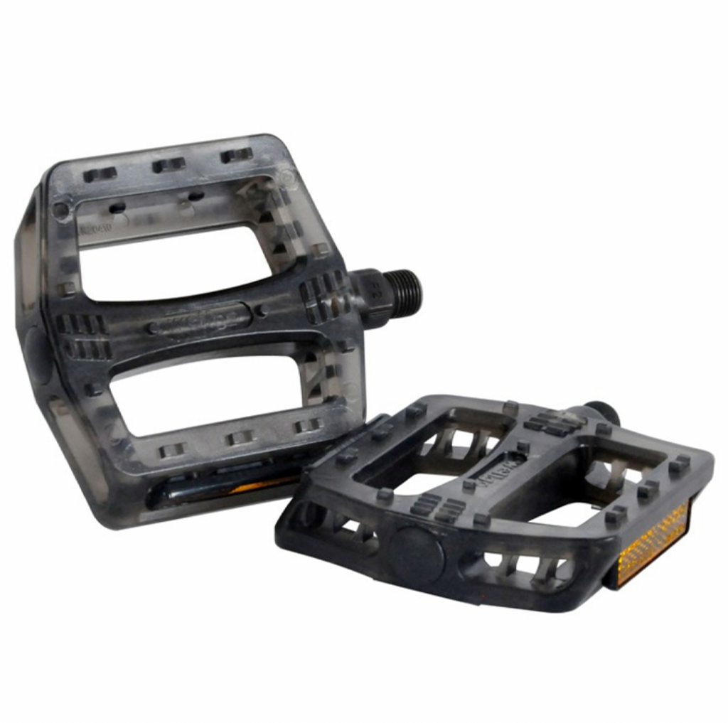 Transparent BMX Platform Pedals Wellgo DX Style (All Colours) 9/16” (*CLEARANCE Item)