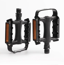 Load image into Gallery viewer, Metal Bike Pedals 9/16” Thread (Pair) Black (*CLEARANCE Item)