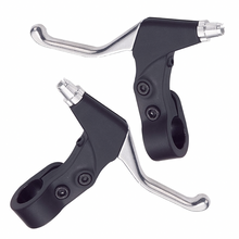 Load image into Gallery viewer, 3-Finger ATB/MTB/Hybrid Brake Levers (PAIR). Alloy/Resin. Black/Silver. 