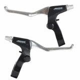 3-Finger ATB/MTB/Hybrid Brake Levers (PAIR). Alloy. Black/Silver. *Clearance Item