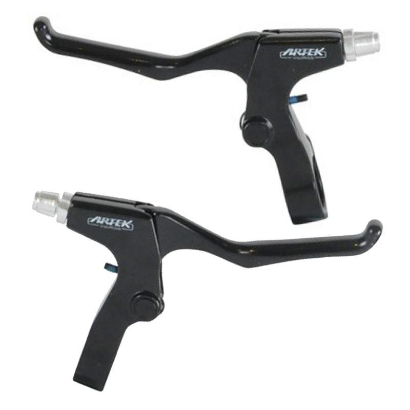 3-Finger ATB/MTB/Hybrid Brake Levers (PAIR). Alloy. Black