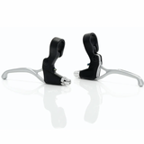 2-Finger BMX/ATB/MTB/Hybrid Brake Levers (PAIR). Alloy. Black/Silver. *Clearance Item