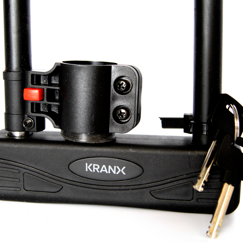 Kranx Citadel 16mm x 270mm U-Lock (with bracket) GOLD Sold Secure. Close up