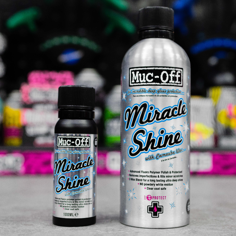 Muc-Off Miracle Shine Polish (100ml) and larger bottle