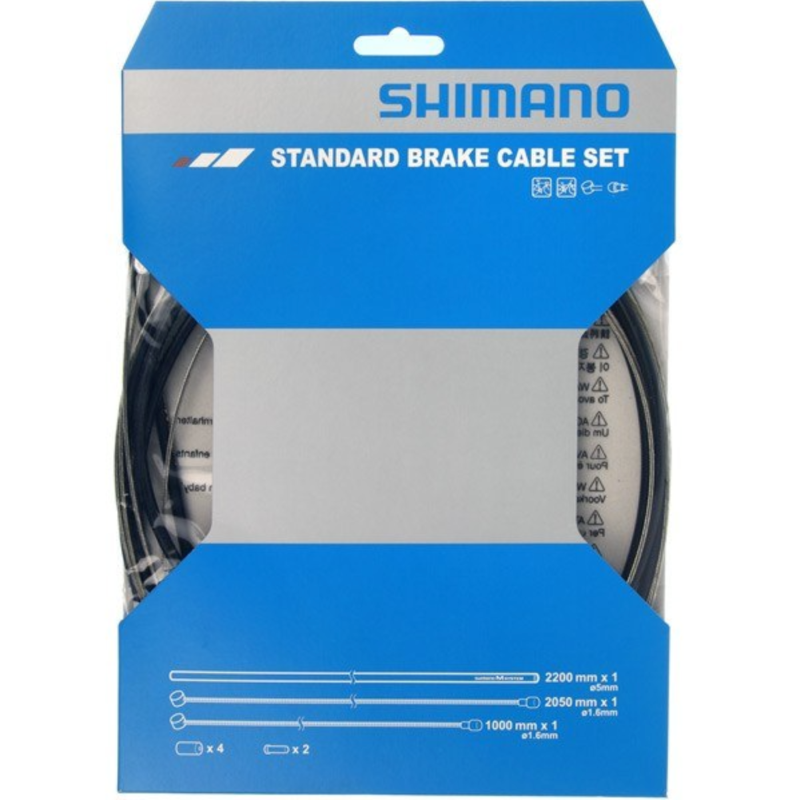 Shimano Road/MTB Brake Cable Set (Front & Rear Complete Cables)
