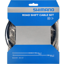 Load image into Gallery viewer, Shimano Gear Cable Set (Road). Steel Inner Wire. Front &amp; Rear Complete Cables