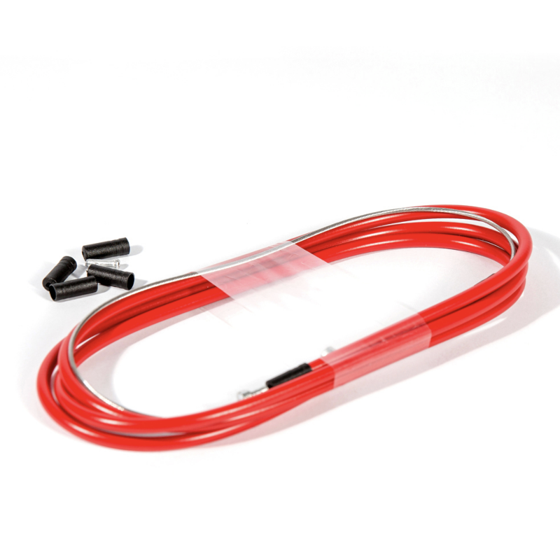 Fibrax Stainless Steel Brake Cable. Powerglide Sport. Red (Road / MTB)