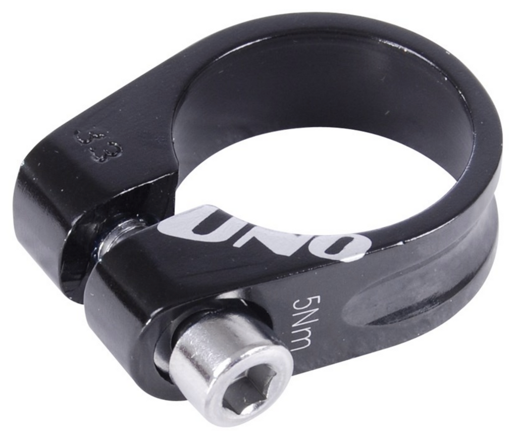 Uno 34.9mm Alloy Allen Key Seat Clamp in Black *CLEARANCE ITEM