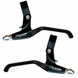 3-Finger ATB/MTB/Hybrid Brake Levers (PAIR). Alloy. Black. *Clearance Item