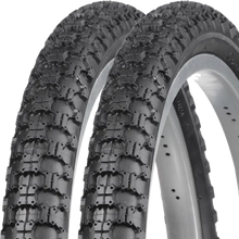 Load image into Gallery viewer, 16 x 1.75 Bike Tyre ‘Meteor’ BMX Tread Pattern (All Black)