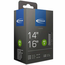 Load image into Gallery viewer, 14&quot; x 1 1/4, 1 3/8, 14 x 1.75, 16 x 1.50 Schwalbe Tube No. 2 (AV2, SV2)