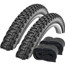 Load image into Gallery viewer, 18 x 1.75 Bike Tyre ‘Mad Mike’ Tread Pattern (All Black)