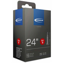 Load image into Gallery viewer, 24&quot; x 1 1/8&quot; 1 3/8&quot; (600 x 28A - 37A) Schwalbe Tube No. 9 (SV9, AV9, DV9)