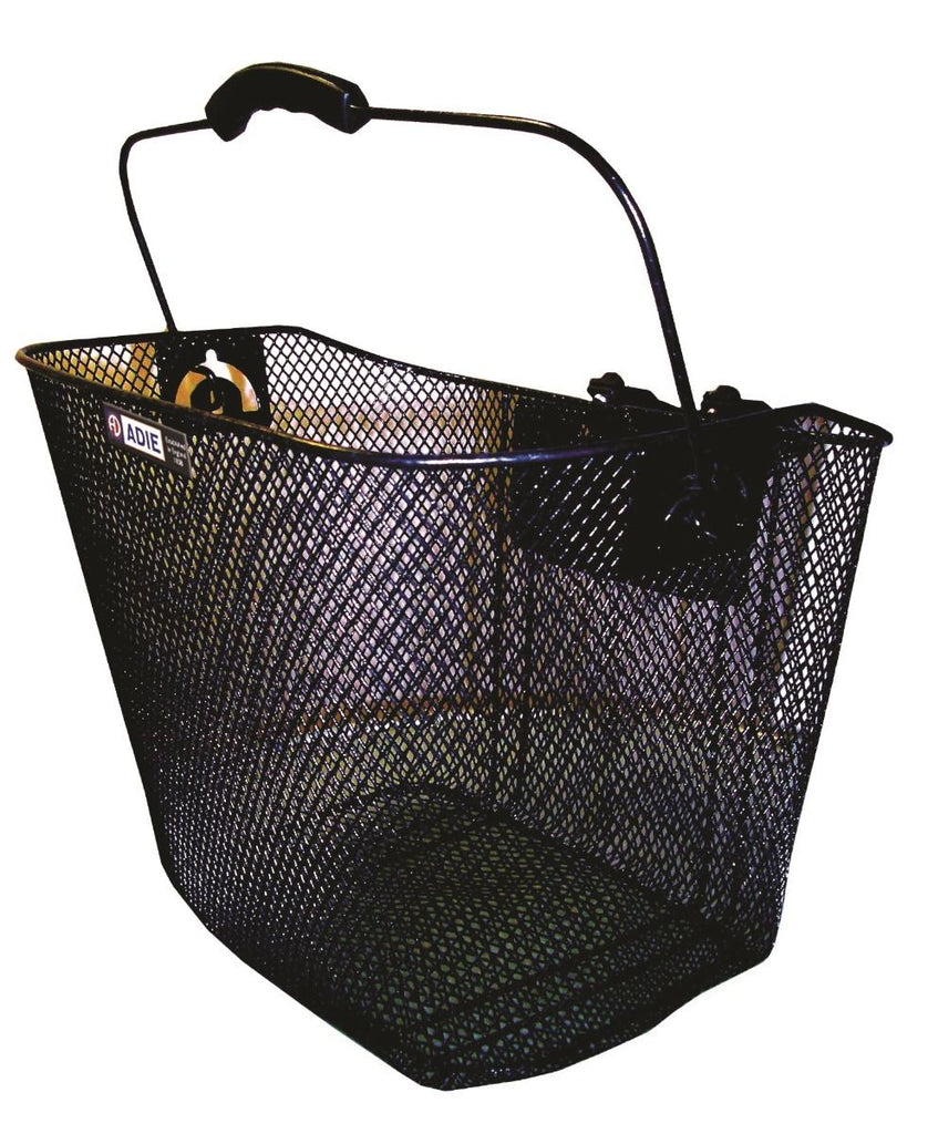 Front Mesh Bike Basket with Plastic Bracket