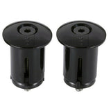 Bar End Plugs Alloy (Black) Screw-On