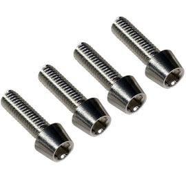 Bottle Cage Bolts Silver x 4