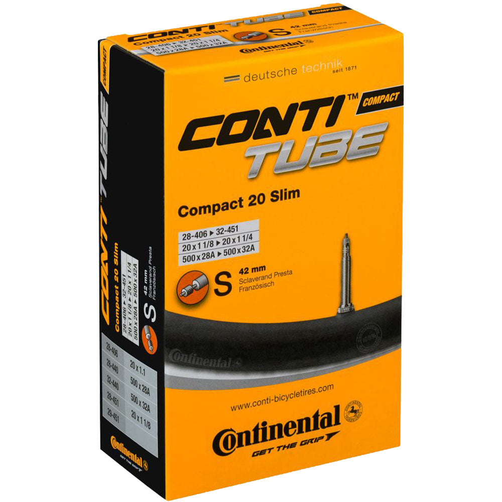 20 x 1 1/8 - 1 1/4 Continental Compact Slim Inner Tube