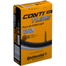 Load image into Gallery viewer, 700 x 20 - 25 Continental Race Light Inner Tube