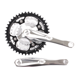 Crankset 48/38/28T 170mm Silver with Guard