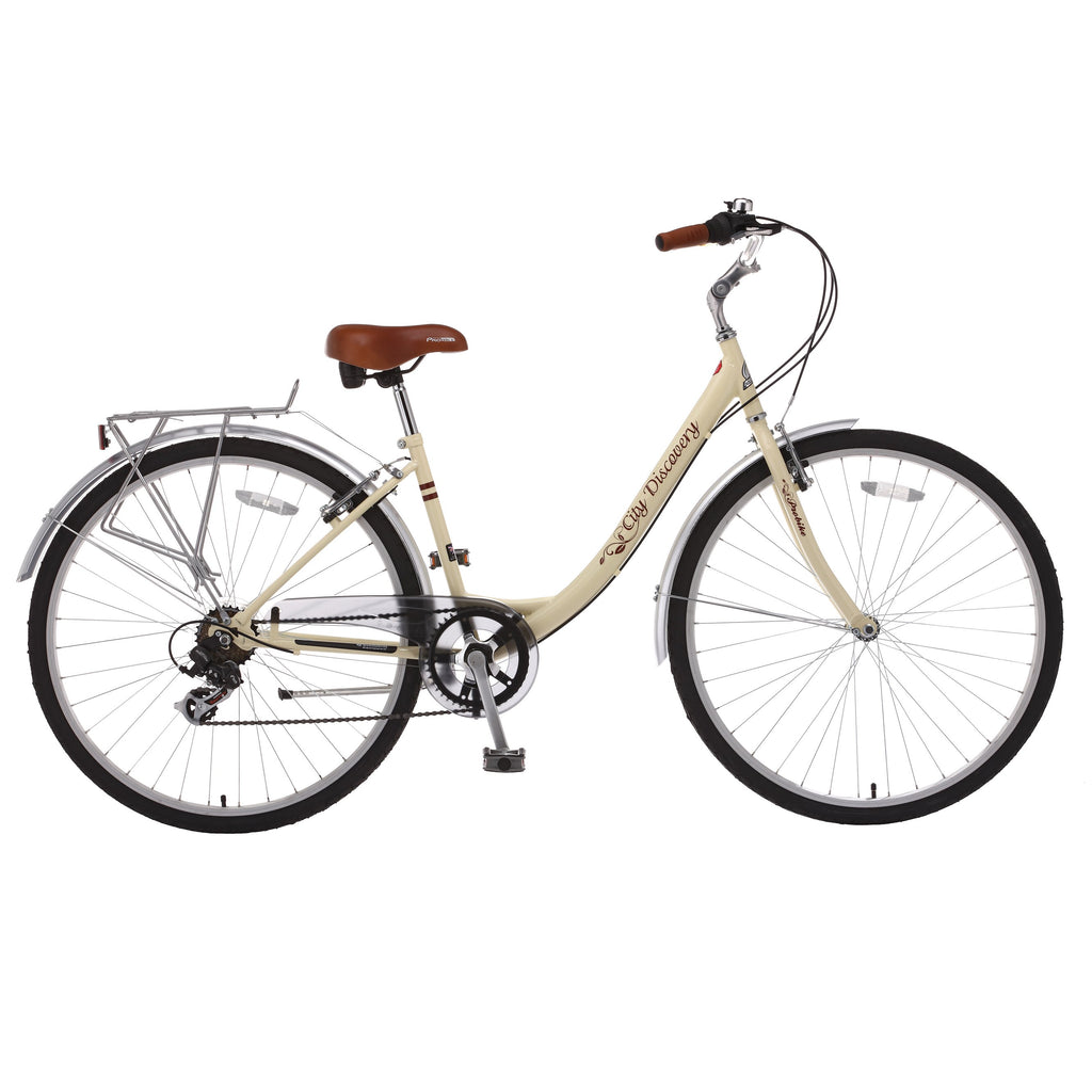 ProBike City Discovery - Hybrid Bike - 700c Wheels - Cream