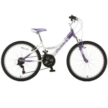 Load image into Gallery viewer, ProBike Melody FS - Front Suspension Junior Mountain Bike - 24” Wheels - Purple and White