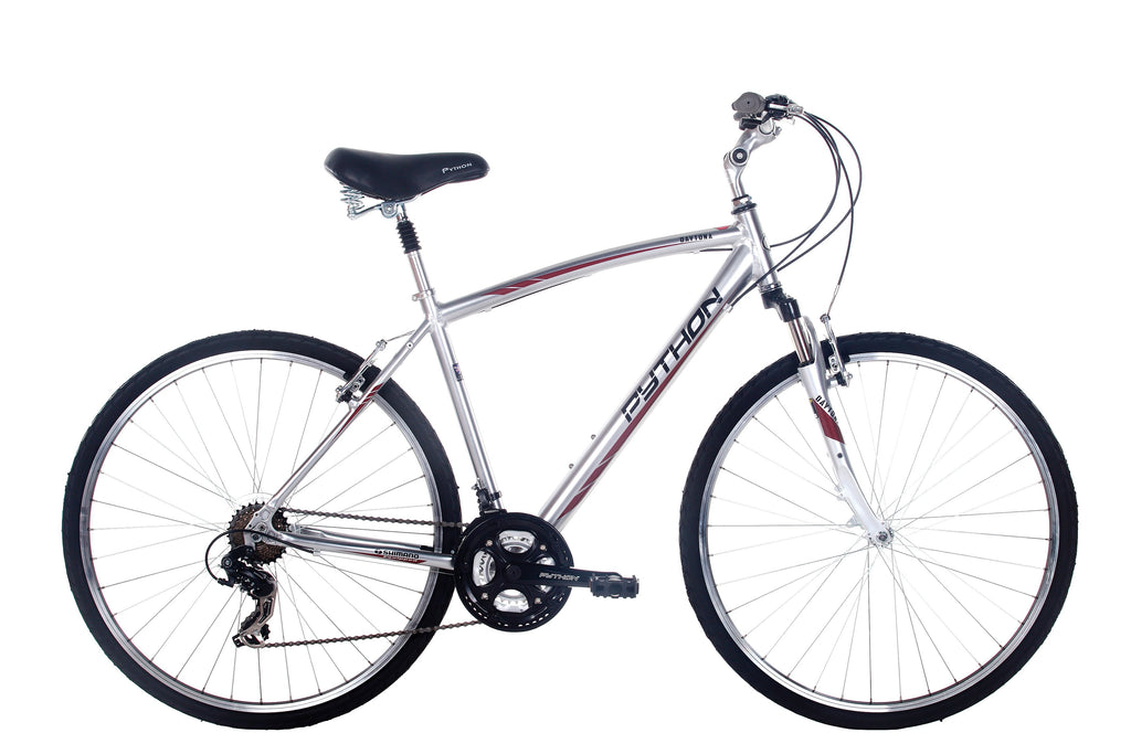 Python Daytona - Gents Comfort Style Bike - 700c Wheels - Silver