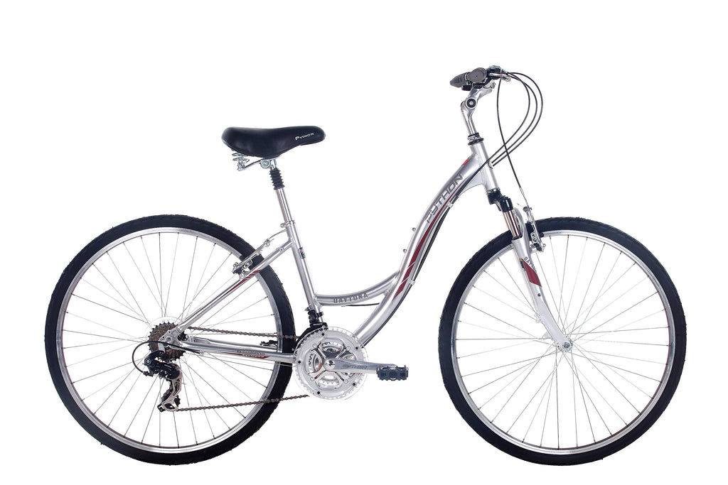 Python Daytona - Ladies Comfort Style Bike - 700c Wheels - Silver