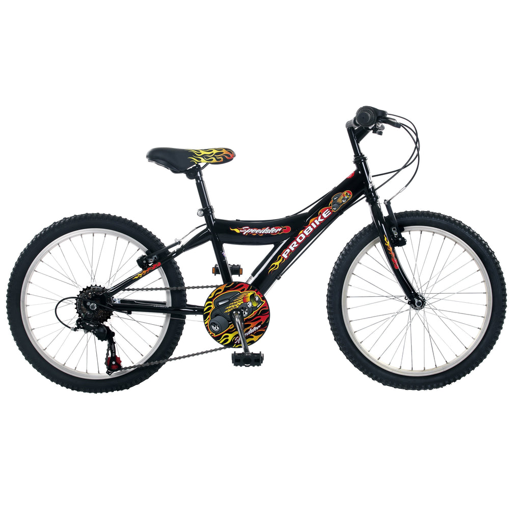 ProBike Speedster - Junior Mountain Bike - 20” Wheels - Black