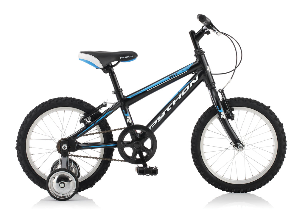 Python Rock - Junior Mountain Bike - Boys - 16” Wheels - Black