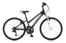 Load image into Gallery viewer, Python Rock FS - Front Suspension Junior Mountain Bike - Girls - 24” Wheels - Black