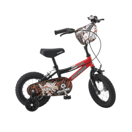 ProBike Tricera - Junior Boys Bike - 12” or 14” Wheels - Red and Black