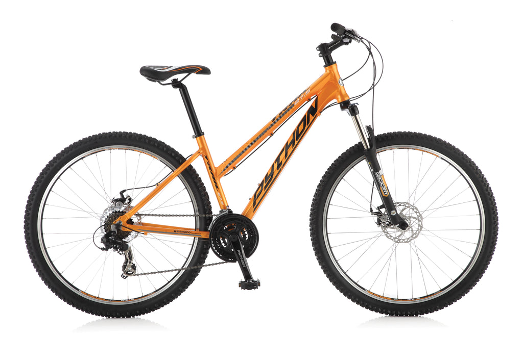 Python Trail - Front Suspension Mountain Bike - Ladies - 27.5” Wheels  - Orange