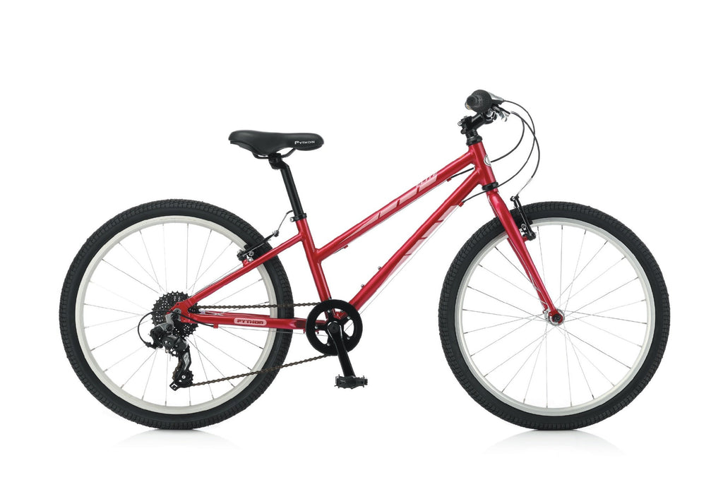 Python Elite - Junior Bike - Girls - 24” Wheels - Red